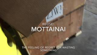 MOTTAINAI- The Feeling Of Regret When Wasting Something