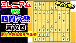 【1分講座】四間穴熊側の有名なミレニアム対策をご紹介！【ミレニアムvs四間穴熊】【第12回】　#shorts