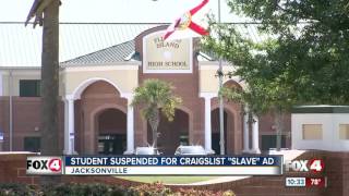 Florida student suspended for Craigslist \