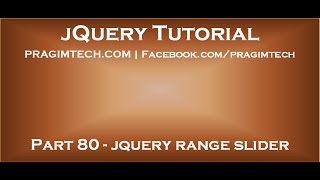 jquery range slider