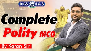 Complete Polity MCQ || By Karan Chaudhary Sir : Ace Your Exams || #khanglobalstudies #polity #mcqs
