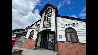 傘侍　Umbrellazamurai in Oshima-Tōbetsu Station  Hokuto Aomori Japan 青森　北斗市　渡島当別駅