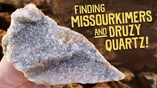 Finding Missourkimers and Druzy Quartz!!