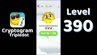 Cryptogram Tripledot Level 390 Answer | SolutionGuruji