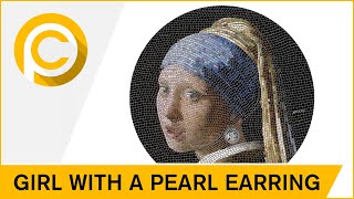 👧 GIRL PEARL EARRING 👧 Vermeer Great Micromosaic Passion 3 Oz Silver Coin 20$ Palau 2019