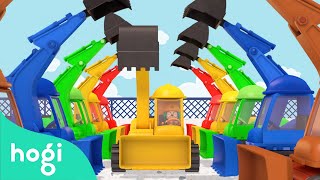 I am Colorful Excavator and more! | Vehicle Songs | Nursery Rhymes Collection | Pinkfong & Hogi