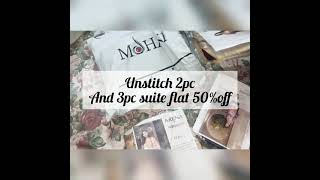 mohagni flat 50%off sale on Unstitch collection/unboxing online parcel from mohagni/shopping haul