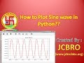 How to plot graph and generate Sine wave in Python?