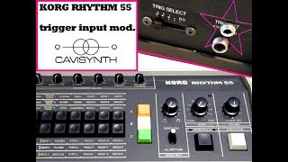 Korg KR-55 - Trigger sync input modification