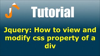 Jquery: How to view and modify css property of a div