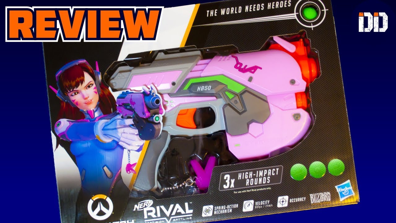 Honest Review: ⭐Nerf Rival D.Va Pistol From Overwatch⭐ - YouTube