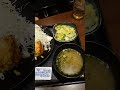 吉野家のからあげとお新香のセットの定食 ブログのネタ用にアップした動画です