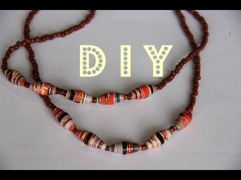 PAPER BEADS NECKLACE - TUTORIAL PAPER BEADS NECKLACE - TUTORIAL