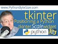 Positioning Python tkinter Scale widgets on a window