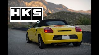 MR2 Spyder HKS Exhaust Rev Sounds - 1zz