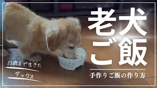 22歳まで生きた愛犬にあげていた手作りフードの作り方【無添加手作り犬ご飯｜手作りドッグフード】