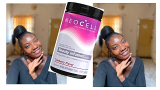 my glow up with Neocell beauty infusion collagen powder