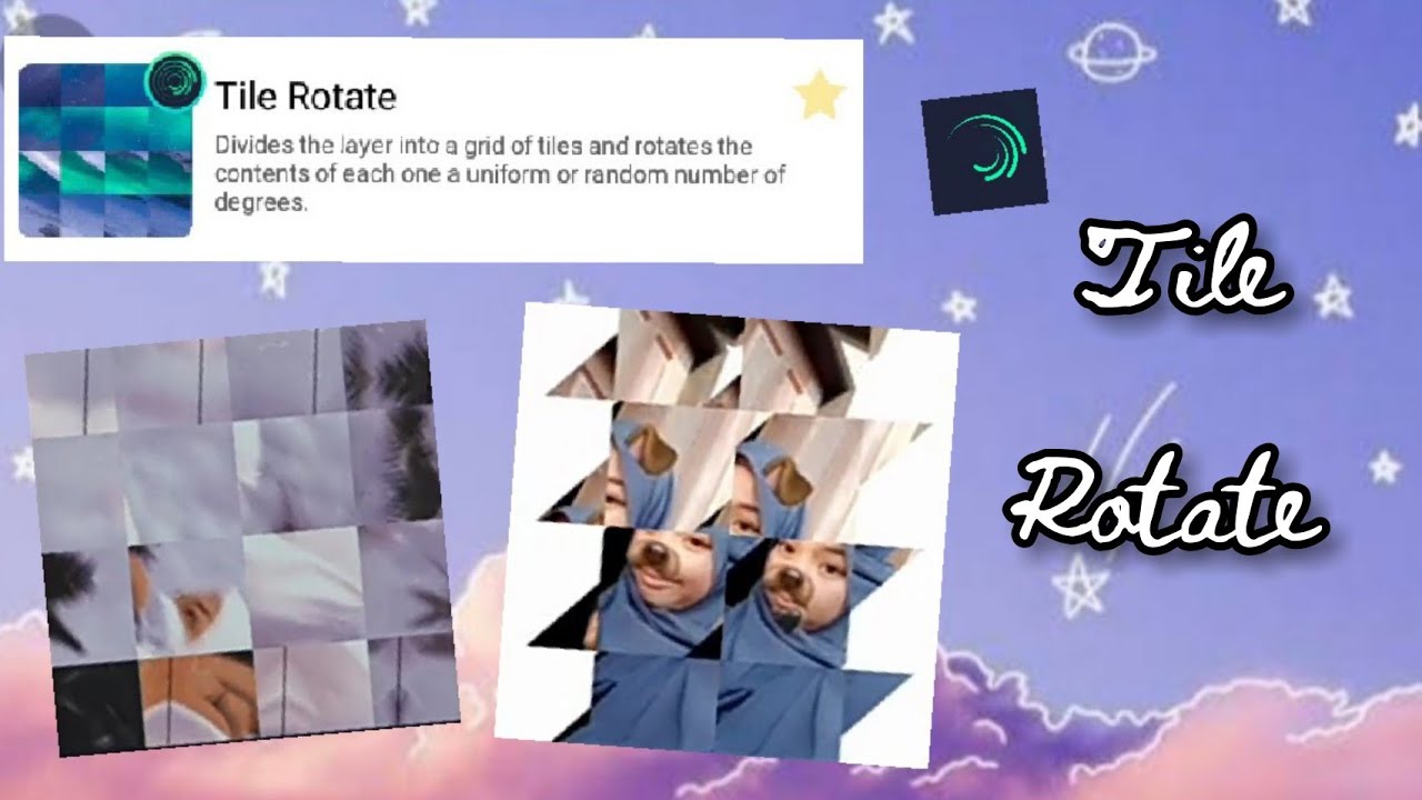 Tutorial Alight Motion Tile Rotate Youtube