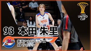 【本田朱里】 新潟アルビレックスBBラビッツ Wリーグユナイテッドカップ2024-25