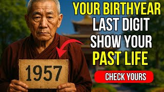 What the Last Digit of Your Birth Year Reveals About Your Past Life ✨ Buddhist Wisdom