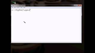 How to make a VBS (Visual Basic Script)