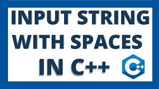 How to input string with spaces in c++ program tutorial | Input sentence