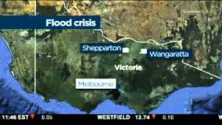 Floodwaters threaten Shepparton