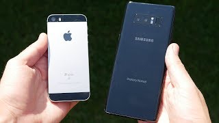 iPhone SE vs Galaxy Note 8 Speed Test!