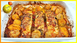 OVEN ROASTED COD WITH SWEET POTATOES | 🍎 Receitas do Paraíso