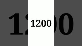 One Thousand Two Hundred  | Comment What is Special For You With This Number! #shorts