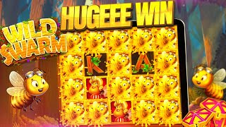 WILD SWARM SLOT POPPING OFF! 🐝 Mega Big Win!