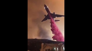 | DC-10 Air Tanker dropping fire retardant |