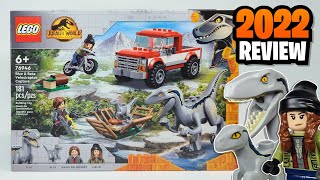 LEGO Jurassic World Blue \u0026 Beta Velociraptor Capture (76946) - 2022 Set Review