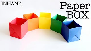 Paper Box making tutorial: easy Box origami