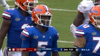 Florida Fans Boo QB Emory Jones vs Alabama | 2021 College Football