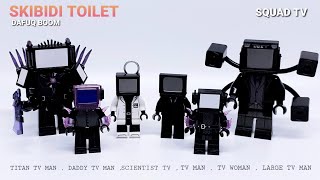 lego skibidi toilet | assemble daddy tv man,tv woman \u0026 scientist tv | tv squad