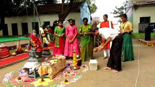 Pooja by our principal Mr.Ch Srinivas sir. | Sankranthi celebration|Vignan high school guntur.