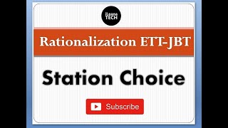 STATION CHOICE JBT-ETT || RATIONALIZATION || E-PUNJAB SCHOOL || iLeana Tech