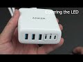 anker usb c charger 112w max 6 port charging station