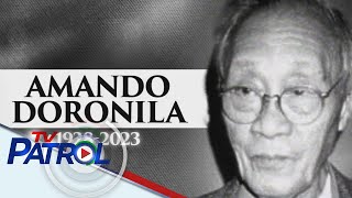 Beteranong mamamahayag na si Amando Doronila pumanaw na | TV Patrol