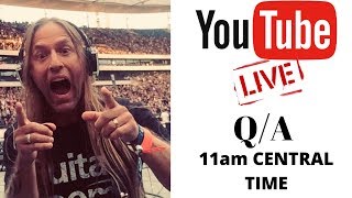 Live Guitar Q/A with Steve Stine - Let's Talk Guitar!