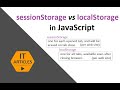 Local and Session Storage in Javascript | IT Articles