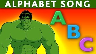 INCREDIBLE HULK ABC Song   Alphabet Song   ABC Nursery Rhymes   ABC Song for Children