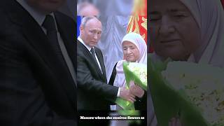 Mother from Chechnya Receives Award | Russia | Ramzan Kaydrov | #putin #chechnya #shorts #russmika24