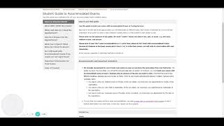 Student Guide to Accommodated Exams