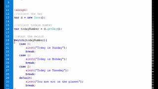 Javascript Tutorial -16 - Javacript Switch Case