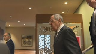 UN: Russia's Lavrov arrives for afternoon session of Security Council | AFP
