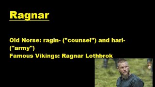 REAL Viking Names and their Old Norse Meanings