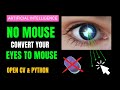 Transform Your Eyes into a Mouse | Operate Computer with Eyes [ OpenCV Python Project ]