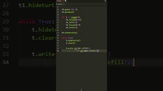 How to Create Digital Clock using Python Turtle 003 #python #digitalclock #pythontutorial